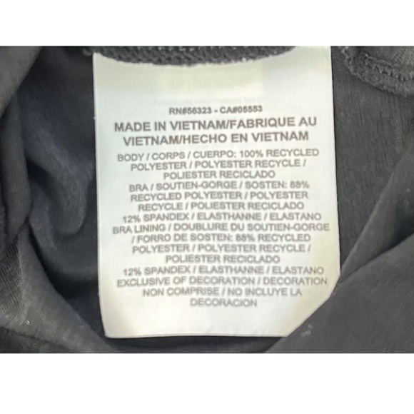 Nike Women’s Crop Tank Top, Size Small, Black And White - Picture 9 of 10